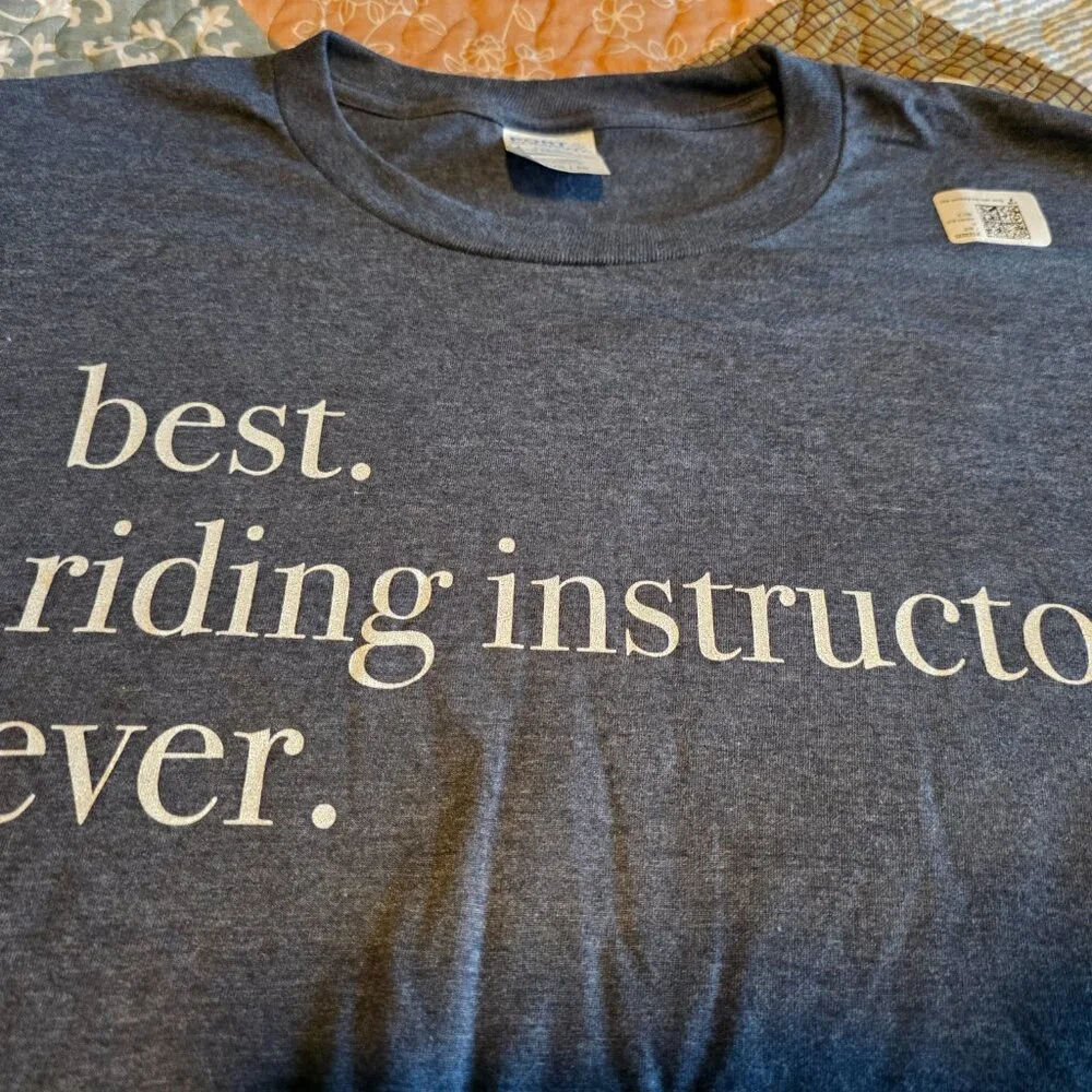 Best Riding Instructor Ever T-Shirt Horse Trainer T-Shirt - Picture 2 of 4